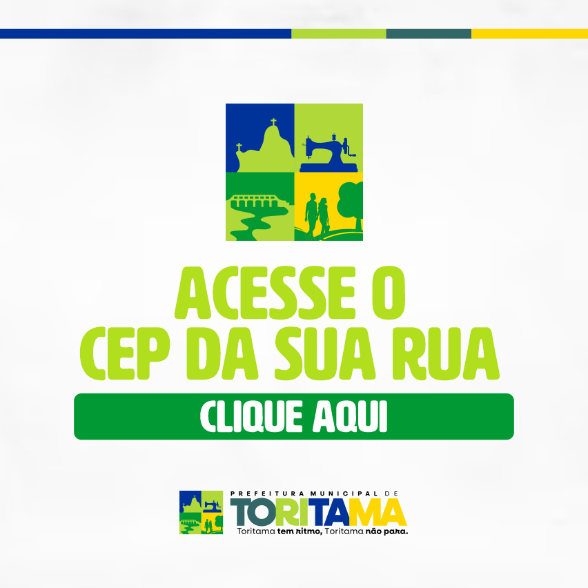 ACESSE O CEP DA SUA RUA!